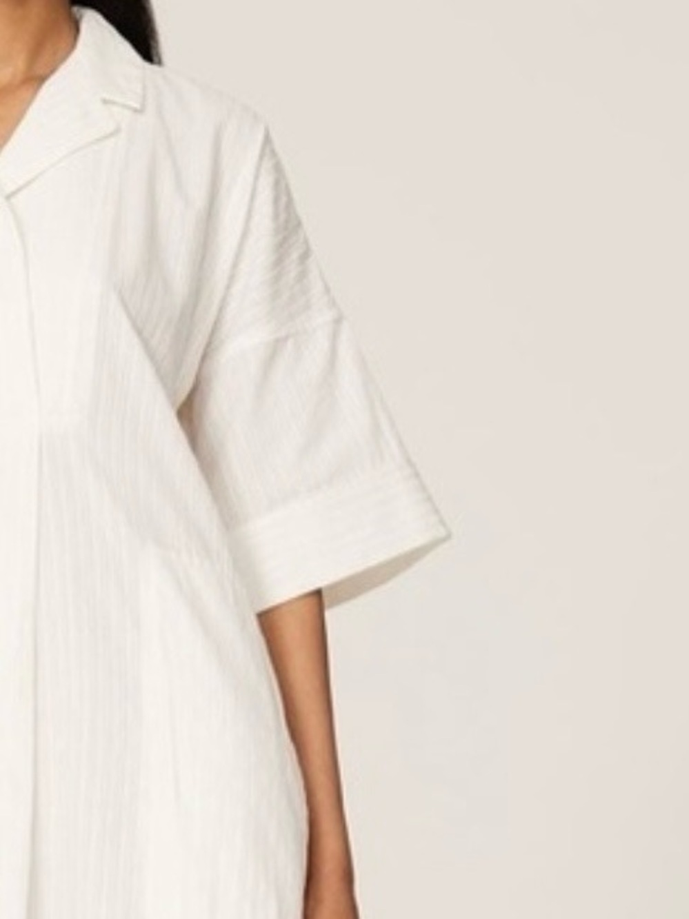 Club Monaco White Textured Designer Dress